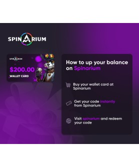 Spinarium.com $200 Wallet Card Code Key GLOBAL